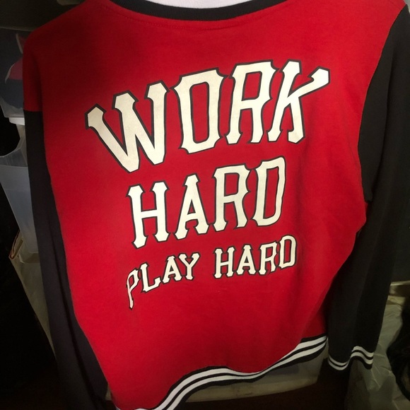 Wiz Khalifa Jackets Coats Wiz Khalifa Work Hard Play Hard Lettermen Jacket Poshmark wiz khalifa work hard play hard lettermen jacket